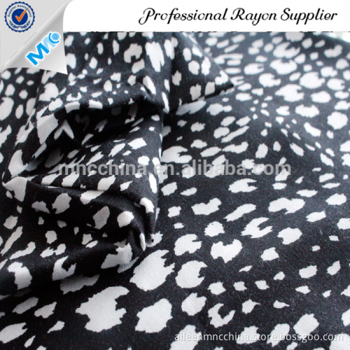 tiger style rayon  reactive printed fabric